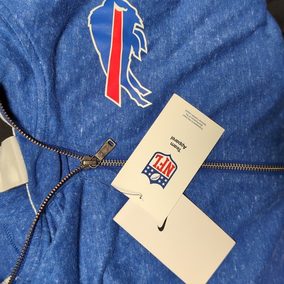 NWT Buffalo Bills Nike Women's Monaco Full-Zip Lightweight Hoodie - Royal/White - Picture 4 of 4